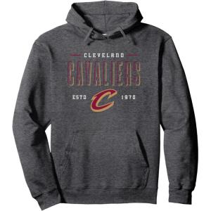 imageNBA Official Cleveland Cavaliers Half Moon Pullover HoodieDark Heather Grey