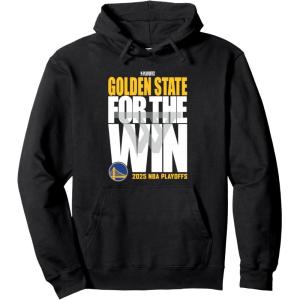 imageNBA Official Golden State Warriors For the Win Playoffs 2025 Pullover HoodieBlack