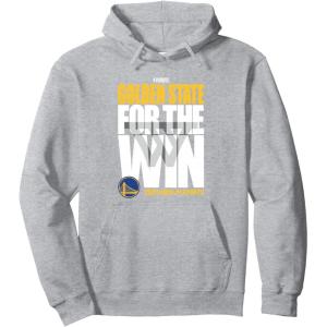 imageNBA Official Golden State Warriors For the Win Playoffs 2025 Pullover HoodieHeather Grey