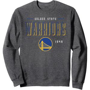 imageNBA Official Golden State Warriors Negative Space SweatshirtDark Heather Grey