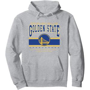 imageNBA Official Golden State Warriors Up Top Hark Pullover HoodieHeather Grey