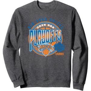 imageNBA Official New York Knicks 2025 Playoffs Game Day SweatshirtDark Heather Grey