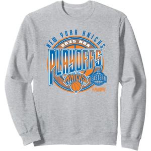 imageNBA Official New York Knicks 2025 Playoffs Game Day SweatshirtHeather Grey