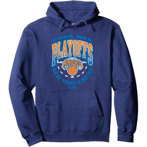 imageNBA Official New York Knicks Exclusive Playoffs 2025 Pullover HoodieNavy Blue