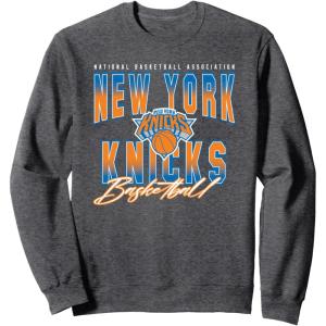 imageNBA Official New York Knicks Fade Out SweatshirtDark Heather Grey