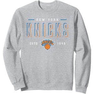 imageNBA Official New York Knicks Negative Space SweatshirtHeather Grey