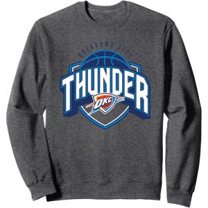imageNBA Official Oklahoma City Thunder Hang Time SweatshirtDark Heather Grey