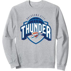 imageNBA Official Oklahoma City Thunder Hang Time SweatshirtHeather Grey