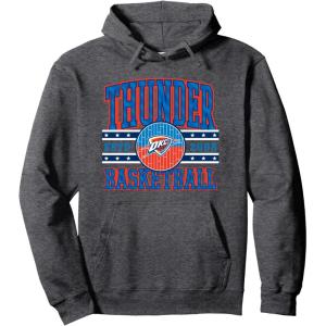 imageNBA Oklahoma City Thunder Courtside Pullover HoodieDark Heather Grey