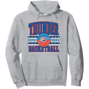 imageNBA Oklahoma City Thunder Courtside Pullover HoodieHeather Grey