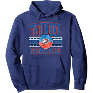 imageNBA Oklahoma City Thunder Courtside Pullover HoodieNavy Blue