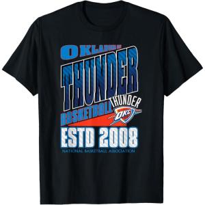 imageOklahoma City Thunder TShirt Black Small Unisex Short Sleeve Classic NBA Team Breakaway TShirtBlack