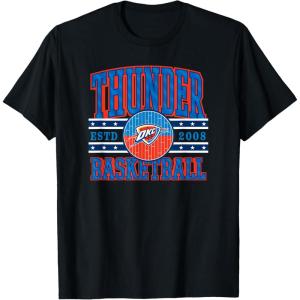 imageOklahoma City Thunder TShirt UnisexAdults Black Small Short Sleeve Classic Fit NBA Team TShirtBlack