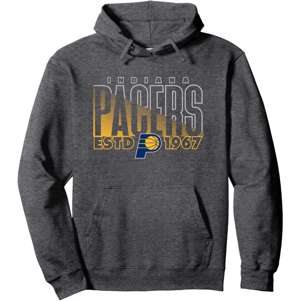 imageNBA Official Indiana Pacers Heal Pullover HoodieDark Heather Grey