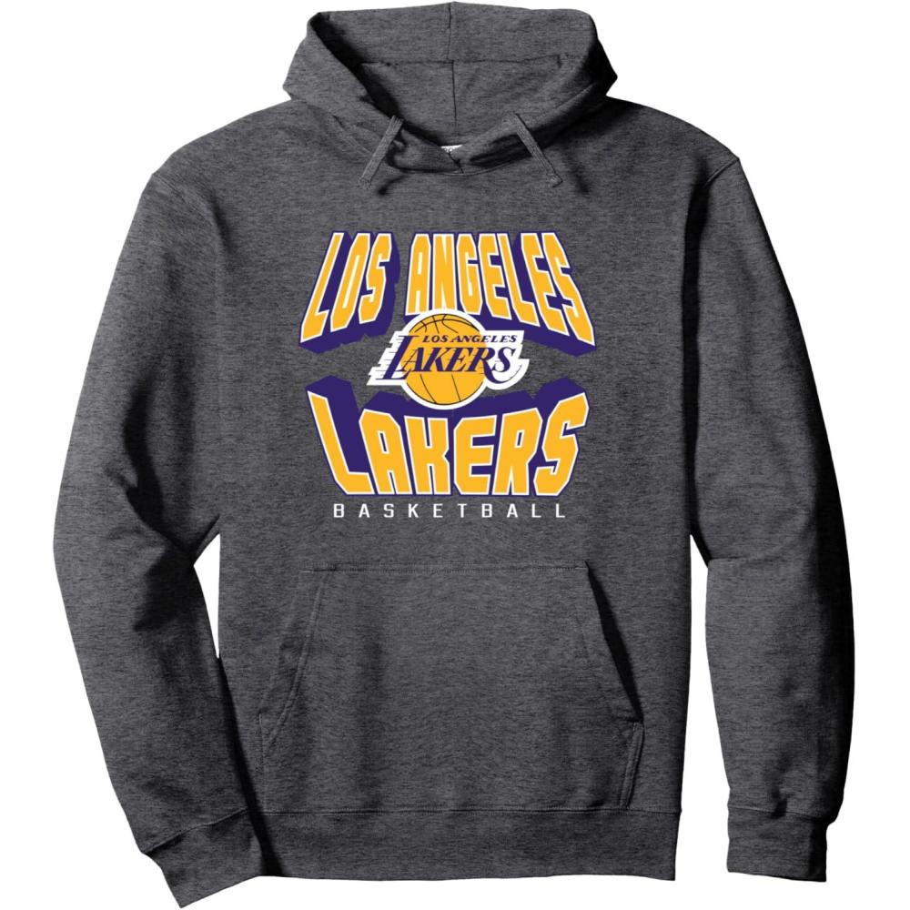 imageNBA Official Los Angeles Lakers Hot Pullover HoodieDark Heather Grey