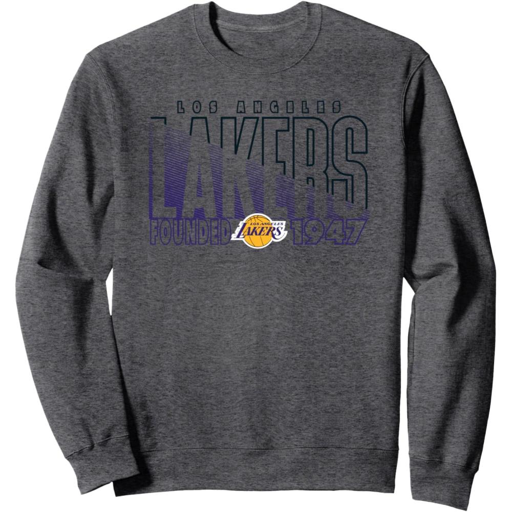 imageNBA Official Los Angeles Lakers Razors Edge SweatshirtDark Heather Grey