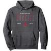 imageNBA Official Houston Rockets Half Moon Pullover HoodieDark Heather Grey