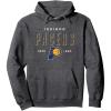 imageNBA Official Indiana Pacers Half Moon Pullover HoodieDark Heather Grey