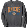 imageNBA Official New York Knicks Battle Tested SweatshirtDark Heather Grey