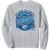imageNBA Official Oklahoma City Thunder 2025 Playoffs Game Day SweatshirtHeather Grey