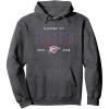 imageNBA Official Oklahoma City Thunder Half Moon Pullover HoodieDark Heather Grey