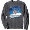 imageNBA Official Oklahoma City Thunder Spilled Paint SweatshirtDark Heather Grey