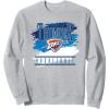 imageNBA Official Oklahoma City Thunder Spilled Paint SweatshirtHeather Grey