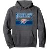 imageNBA Official Oklahoma City Thunder Up Top Hark Pullover HoodieDark Heather Grey