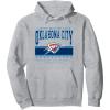 imageNBA Official Oklahoma City Thunder Up Top Hark Pullover HoodieHeather Grey