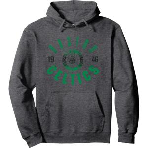 imageNBA Official Boston Celtics Baseline Hunch Pullover HoodieDark Heather Grey