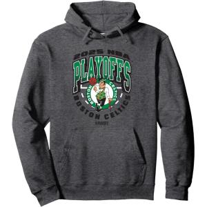 imageNBA Official Boston Celtics Exclusive Playoffs 2025 Pullover HoodieDark Heather Grey