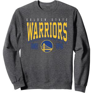 imageNBA Official Golden State Warriors Battle Tested SweatshirtDark Heather Grey