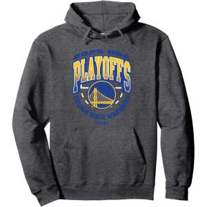 imageNBA Official Golden State Warriors Exclusive Playoffs 2025 Pullover HoodieDark Heather Grey