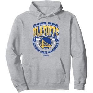 imageNBA Official Golden State Warriors Exclusive Playoffs 2025 Pullover HoodieHeather Grey