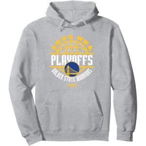 imageNBA Official Golden State Warriors Playoffs 2025 Game Time Pullover HoodieHeather Grey