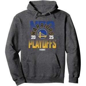 imageNBA Official Golden State Warriors Playoffs 2025 Pullover HoodieDark Heather Grey