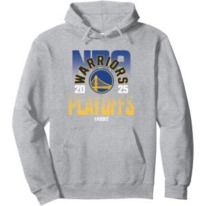 imageNBA Official Golden State Warriors Playoffs 2025 Pullover HoodieHeather Grey