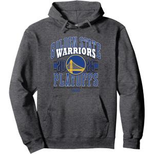 imageNBA Official Golden State Warriors Playoffs 2025 Showtime Pullover HoodieDark Heather Grey