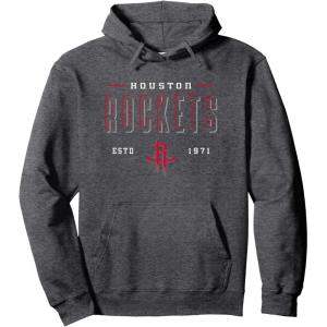 imageNBA Official Houston Rockets Half Moon Pullover HoodieDark Heather Grey