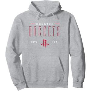 imageNBA Official Houston Rockets Half Moon Pullover HoodieHeather Grey