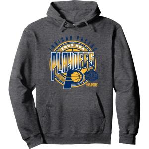 imageNBA Official Indiana Pacers Playoffs 2025 Game Day Pullover HoodieDark Heather Grey