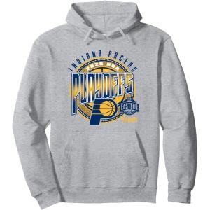 imageNBA Official Indiana Pacers Playoffs 2025 Game Day Pullover HoodieHeather Grey