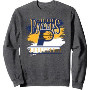 imageNBA Official Indiana Pacers Spilled Paint SweatshirtDark Heather Grey