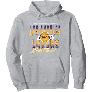 imageNBA Official Los Angeles Lakers Hook Pullover HoodieHeather Grey