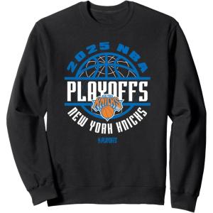 imageNBA Official New York Knicks 2025 Playoffs Game Time SweatshirtBlack