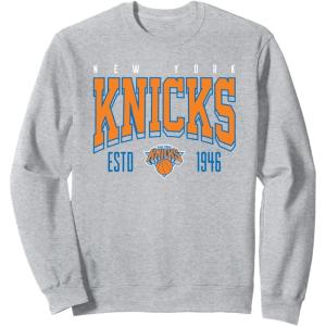 imageNBA Official New York Knicks Battle Tested SweatshirtHeather Grey