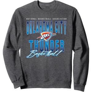 imageNBA Official Oklahoma City Thunder Fade Out SweatshirtDark Heather Grey