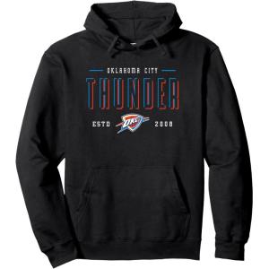 imageNBA Official Oklahoma City Thunder Half Moon Pullover HoodieBlack