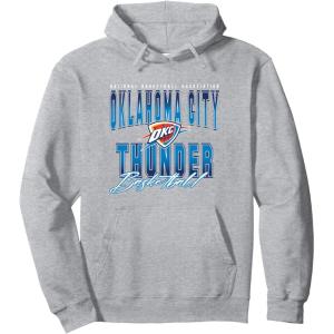 imageNBA Official Oklahoma City Thunder Hook Pullover HoodieHeather Grey
