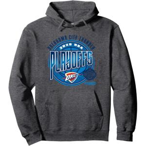 imageNBA Official Oklahoma City Thunder Playoffs 2025 Game Day Pullover HoodieDark Heather Grey
